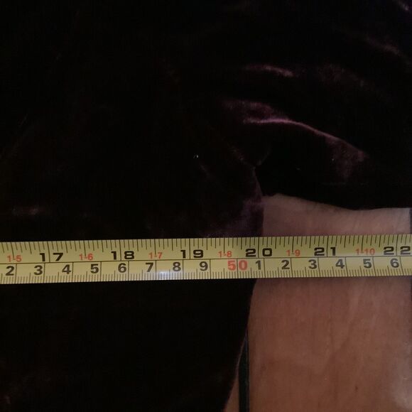 Simons Contemporaine-Velvet Burgundy Blazer-Rayon/Silk-Sz L-Goth-Old Money - Picture 4 of 9